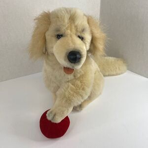 Vtg Chase The Ball Playing Dog 2000 Stuffed Animal Planet Plush Golden Retriever